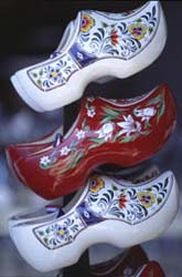 beschilderde klompen